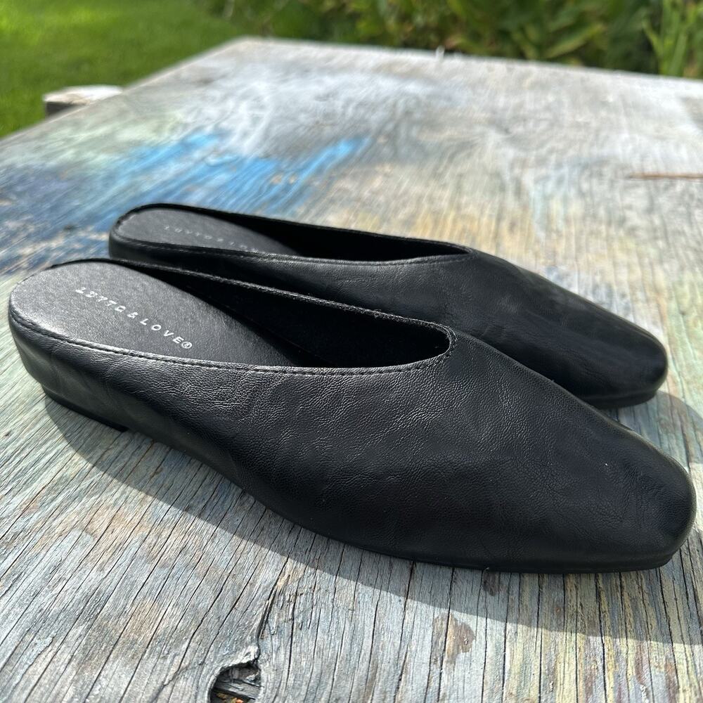 Luytq & Love Women's Size 41 US 10/10.5 Metallic Silver Leather Ballet Flats BP